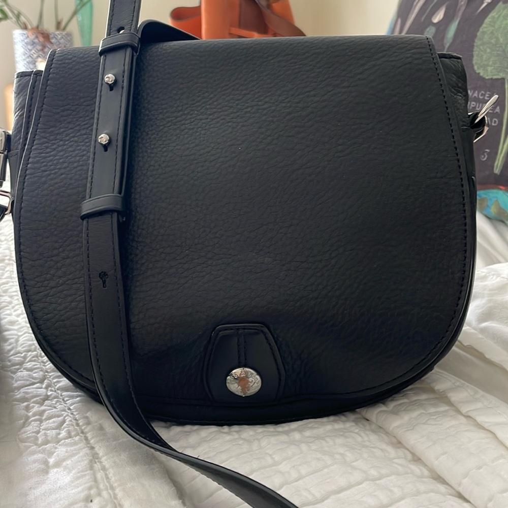 rag & bone Black Leather Crossbody Bag